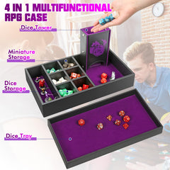 Wunhunew DND dice-rolling-tray-lid: versatile tray for on-the-go rolls.