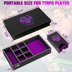 Wunhunew tabletop-rpg-dice-box: perfect gift for D&D and MTG players.