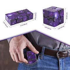 WUQID Infinitycube in use by kids and adults for calm focus and stress relief.