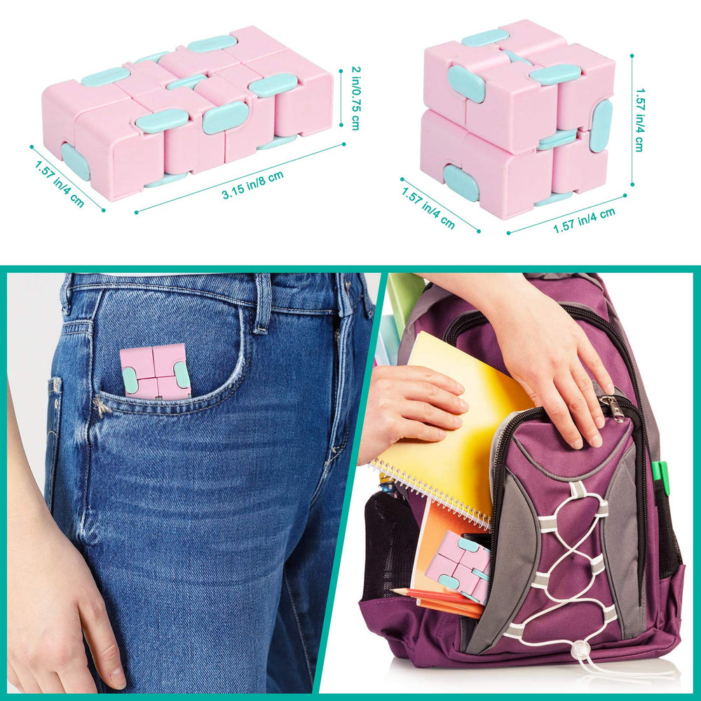 WUQID Infinitycube macaron pink, gift-concept that sparks curiosity and fine motor play