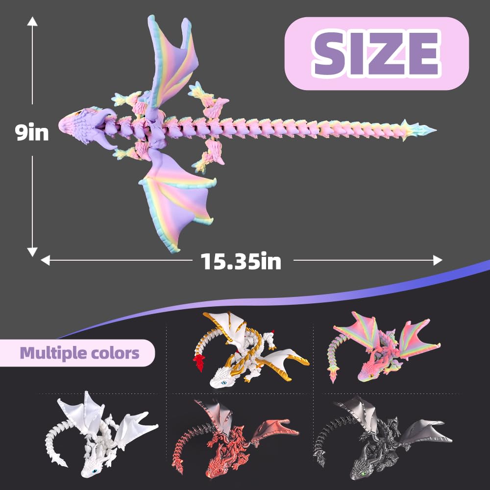 WUQIREN rainbow dragon: stress-relief fidget toy on your desk