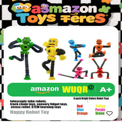 WUQR child-friendly durable plastic robot toy for ages 3 and up.