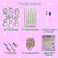 WurLoo Aqua Puffs mess free design without glue or cleanup