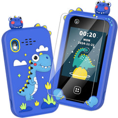 Wuszhor kids smart phone blue front view for learning and play