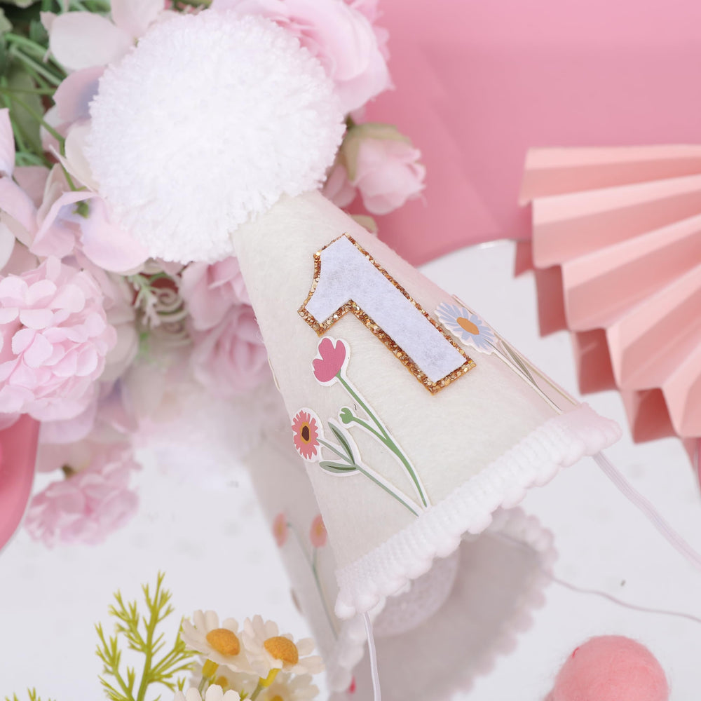 WUTKYAX Photo-ready floral crown that elevates birthday photos