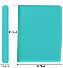 WUTONMU teal PU leather outer cover offers durable protection and a stylish look