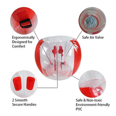 Inflation setup for quick, safe use with Sunshine Mall ball