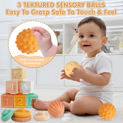 Wuzhineisn portable infant toy set great for travel, picnics, and busy playtime.