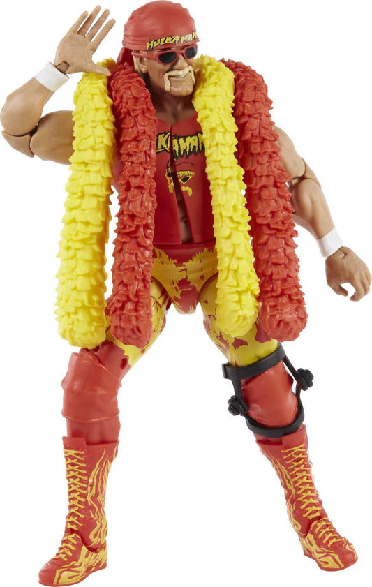 WWE Hulk Hogan 6-inch figure front view with dynamic pose and TrueFX detail