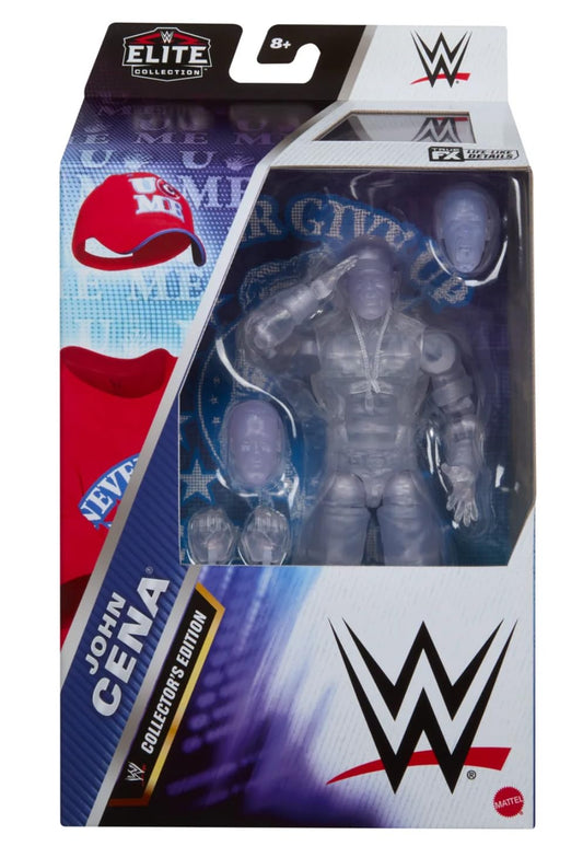 WWE John Cena Elite figure in pose for display and dramatic action scenes.