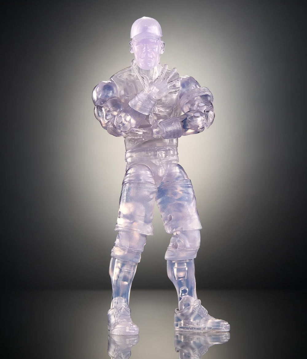 WWE Cena interchangeable hands and accessories enhance posing and play.
