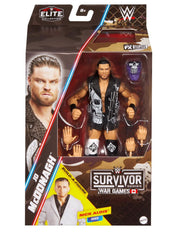 WWE JD McDonagh Elite Survivor Series 2025 figure front view with authentic headscan for display