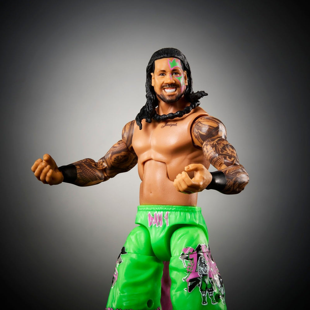 WWE Jey Uso Elite Greatest Hits 7 tattoos and artwork detail on torso.