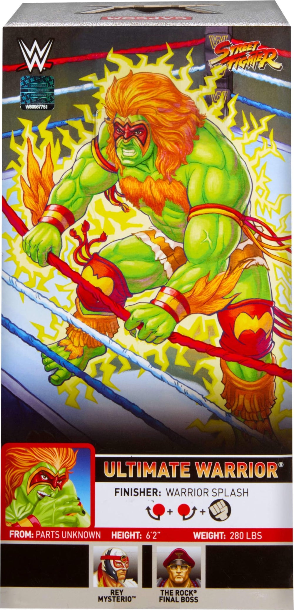 Vibrant green skin and orange hair pop on any collection shelf.