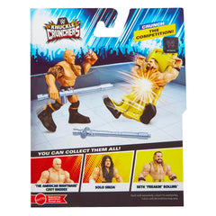 WWE The Rock Knuckle Crunchers 8 close-up shows sculpt detail for authentic display and play