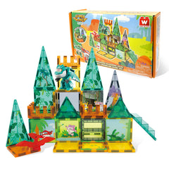 wwise-block super-wings tiles travel set: portable magnetic building for on-the-go creativity.
