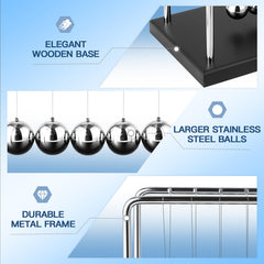 WXBRMCRY large pendulum on steel frame and wooden base for daily use.