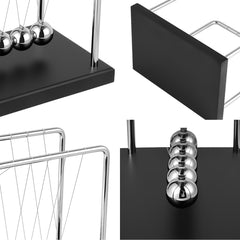 WXBRMCRY Newton's cradle swing demonstrates momentum conservation in play.