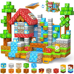 Wxlbr magnetic blocks forest castle set for imaginative woodland building