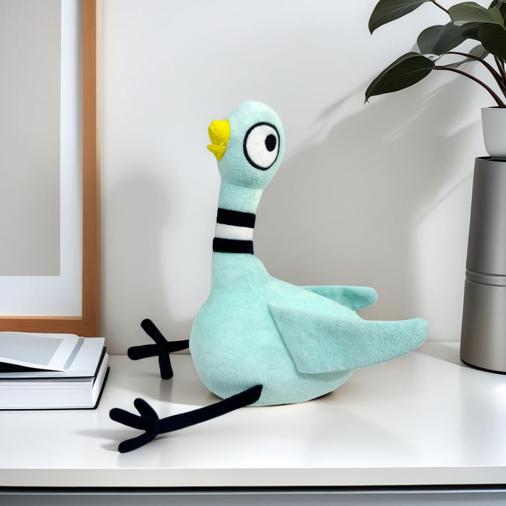 WXXCDB pigeon plush side view adds charming decor for kids' rooms.
