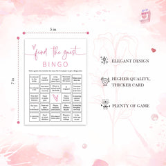 Wybgno 25 prefilled bingo cards simplify party setup and participation.
