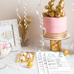 Wybgno bear and balloon theme cards double as decor and keepsake.
