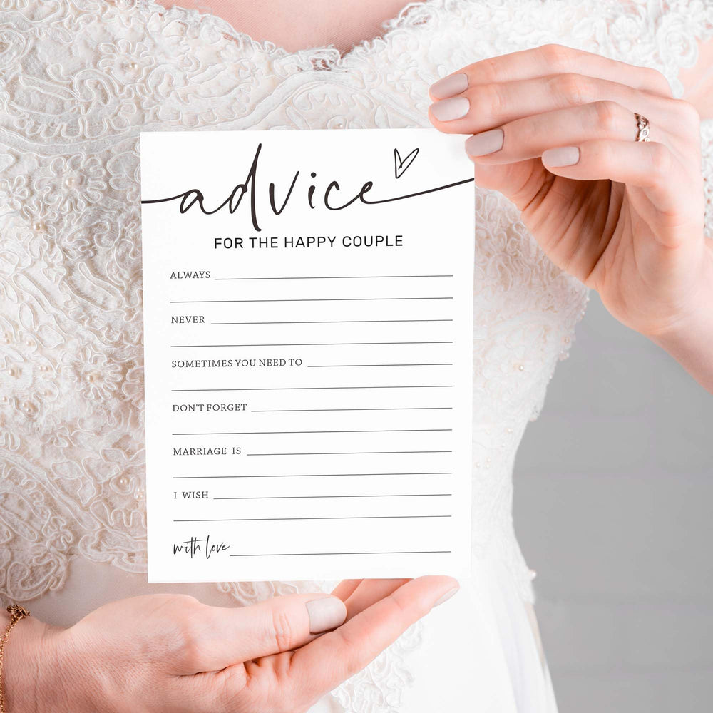 Wybgno guest-book-replacement cards invite guests to share joy on your day