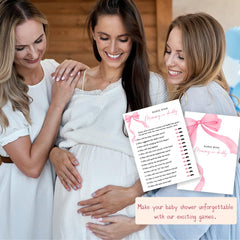Wybgno keepsake baby shower cards preserve memories.