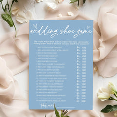 Wybgno minimalist blue wedding decor highlighting clean modern style.