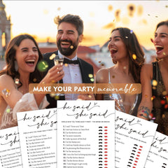Wybgno minimalist white card design makes a stylish party keepsake.