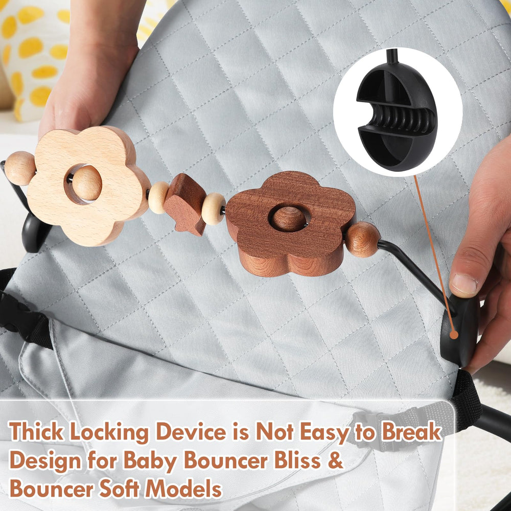 WYFWFDF toy bar compatible with Baby Bjorn Bouncer Bliss and Balance Soft