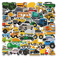 wyyeleswm vehicle sticker pack with transport trucks for kids crafts and school projects