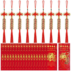 WZSTNBLA lucky coin pendant with Chinese knot for festive blessings