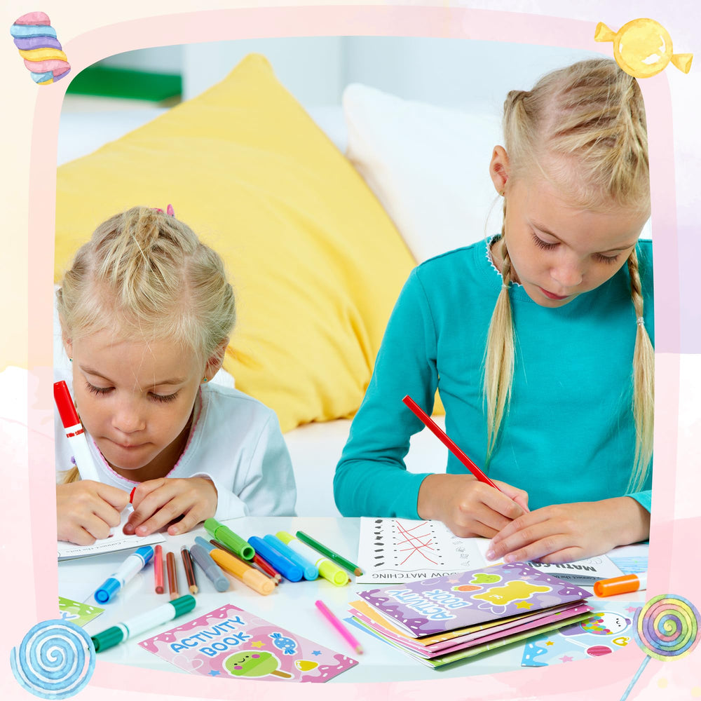 X1zuue Candy Activity Books coloring page with bright sweets