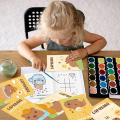 X1zuue Capybara activity book ideal for classrooms and celebrations.