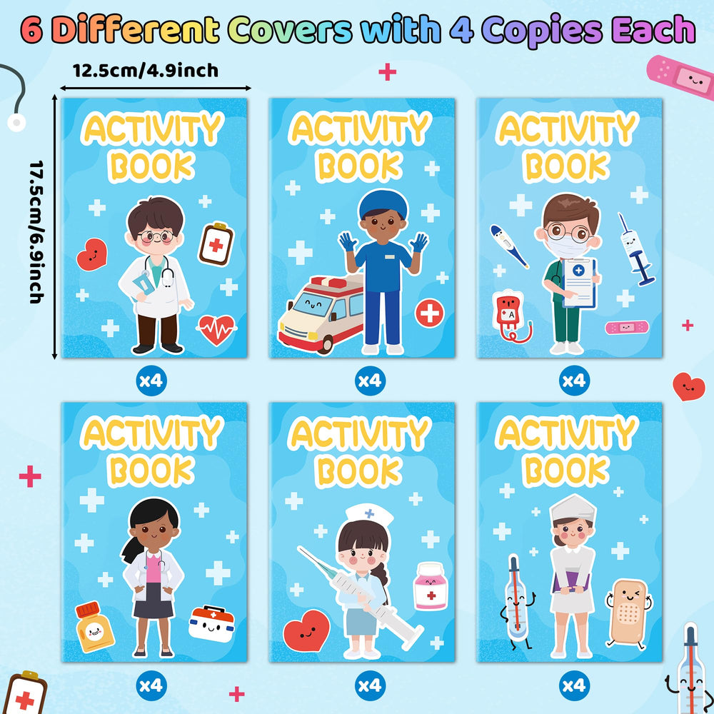 X1zuue doctors nurses paramedics illustrations support child-friendly health learning