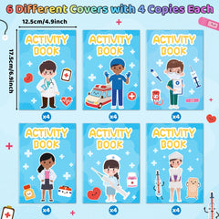 X1zuue doctors nurses paramedics illustrations support child-friendly health learning