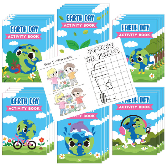 X1zuue Earth Day activity book bulk pack for classrooms eases distribution