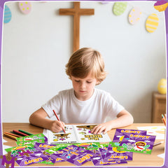 X1zuue Easter Lent word scramble page to challenge minds and play.