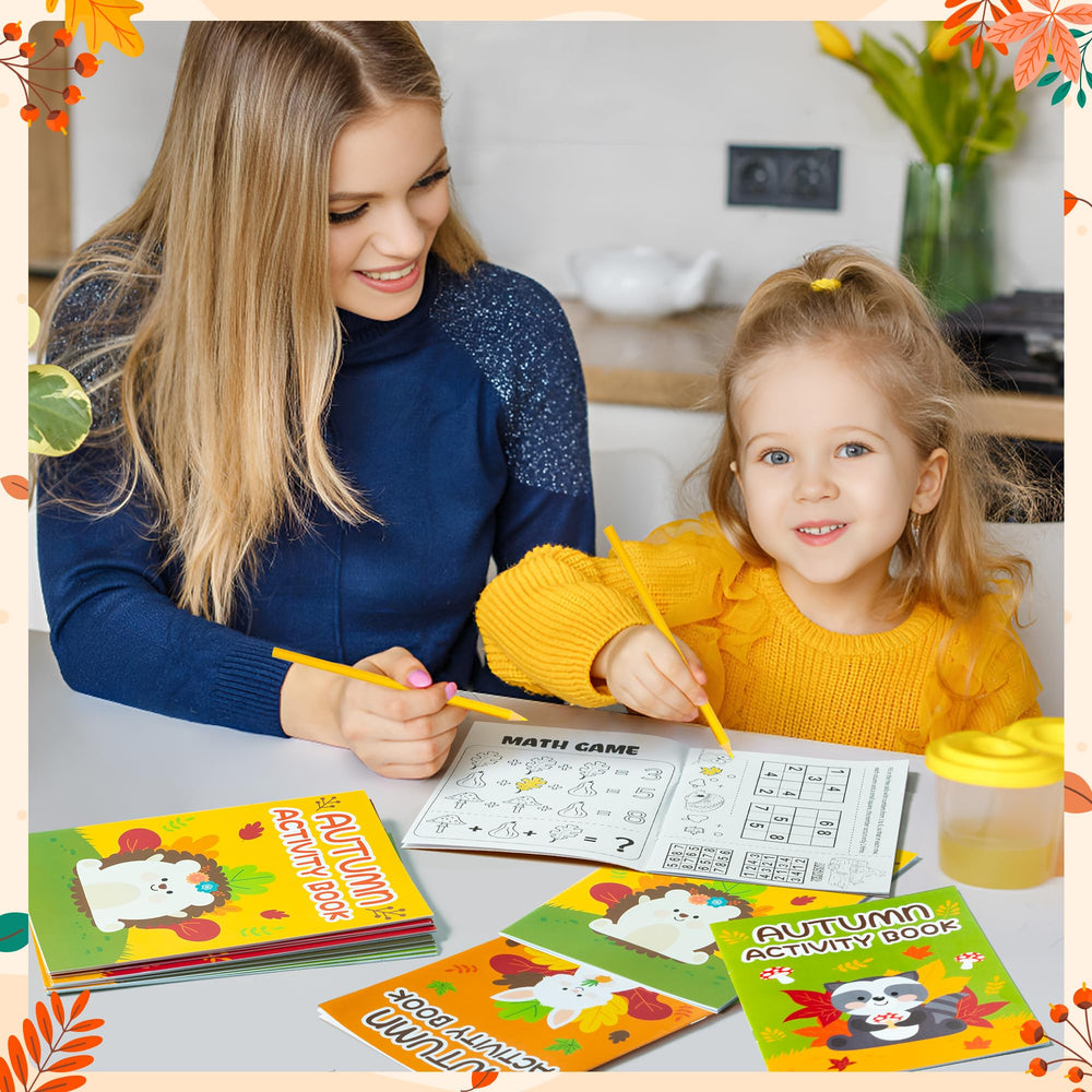 X1zuue Fall Animal Activity Books mazes and puzzles for focused play.