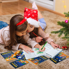 Includes mazes, word search, Sudoku, and more for varied challenges.