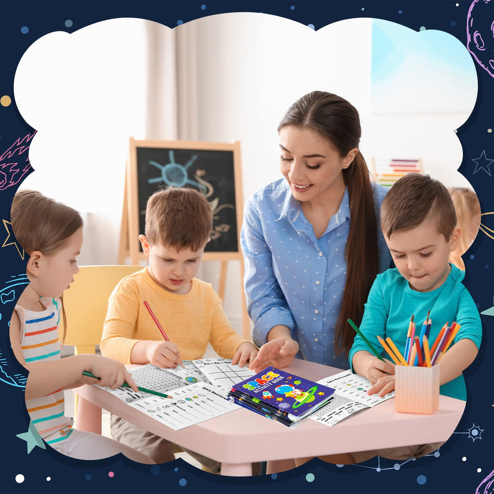 X1zuue space activity book handheld use during travel