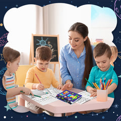 X1zuue space activity book handheld use during travel
