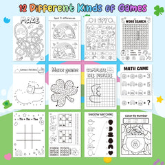X1zuue St Patrick's Day shamrock mazes spark problem solving