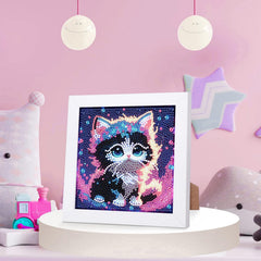 Xackcme cat diamond art gems are resin and color-rich for bright results.