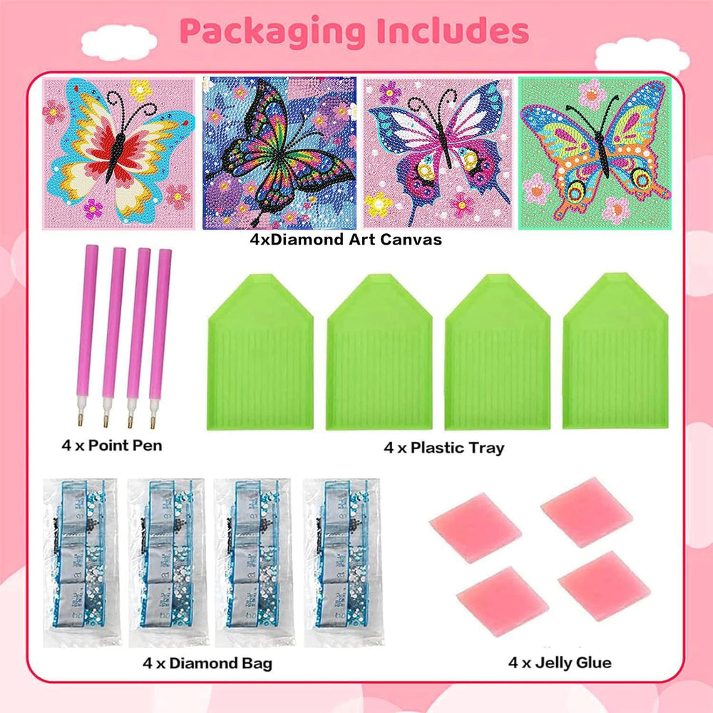 Xackcme kids assembling diamond painting highlighting easy-to-use setup
