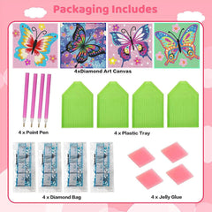 Xackcme kids assembling diamond painting highlighting easy-to-use setup