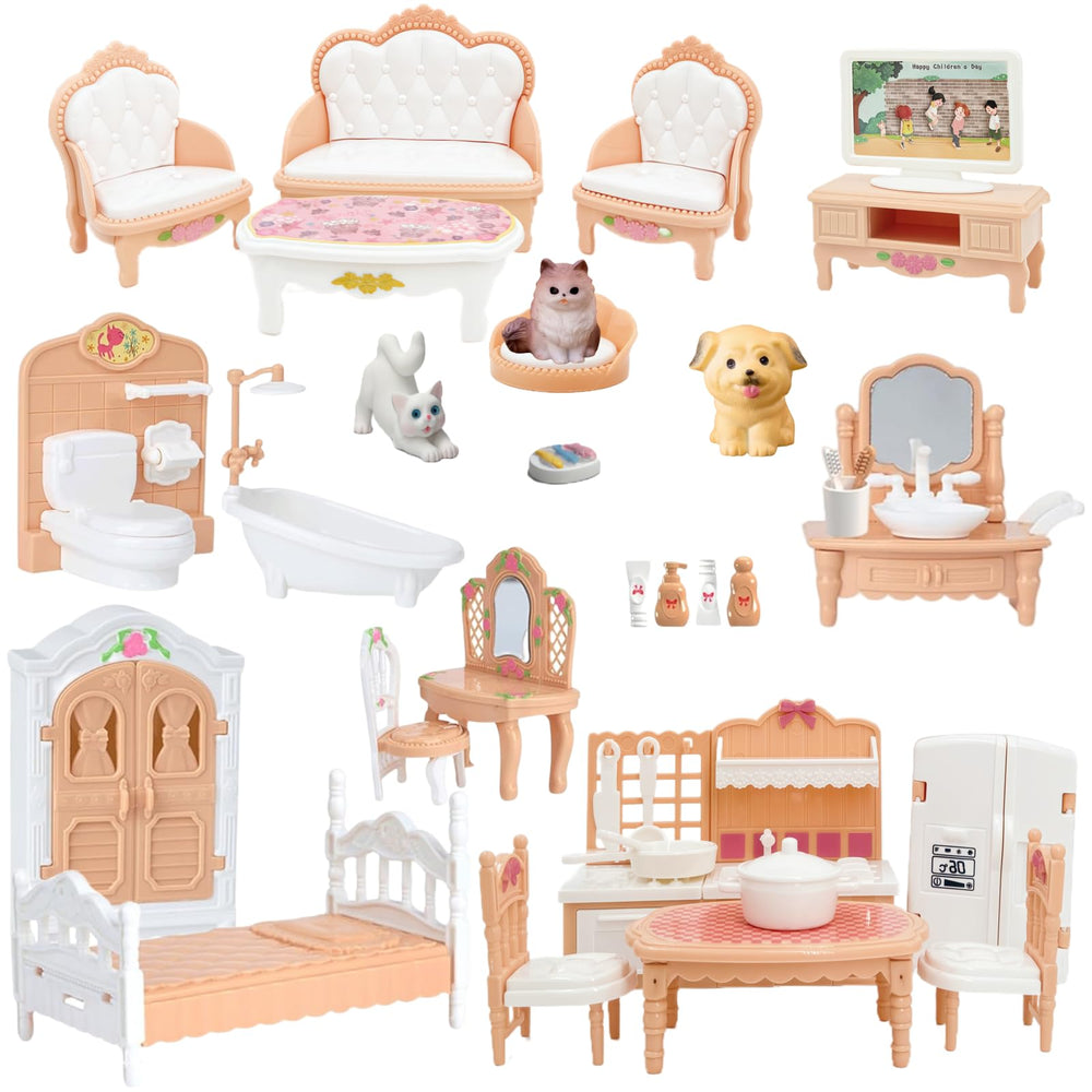 Xadothat dollhouse kitchen appliances for realistic play and imaginative meals