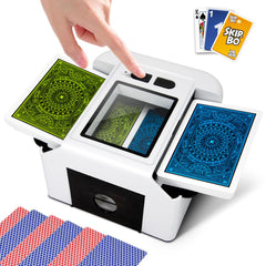 Xamanabu automatic shuffler in compact design for easy portability during game nights