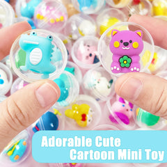 Xanllaxa colorful capsule toys with removable shells for playful desk decor.